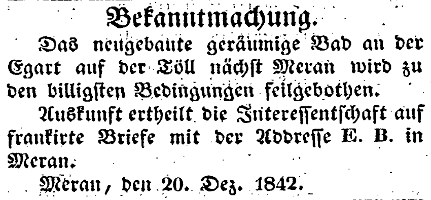 Bekanntmachung.